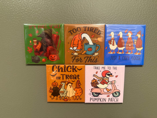 Halloween/Fall fridge magnets