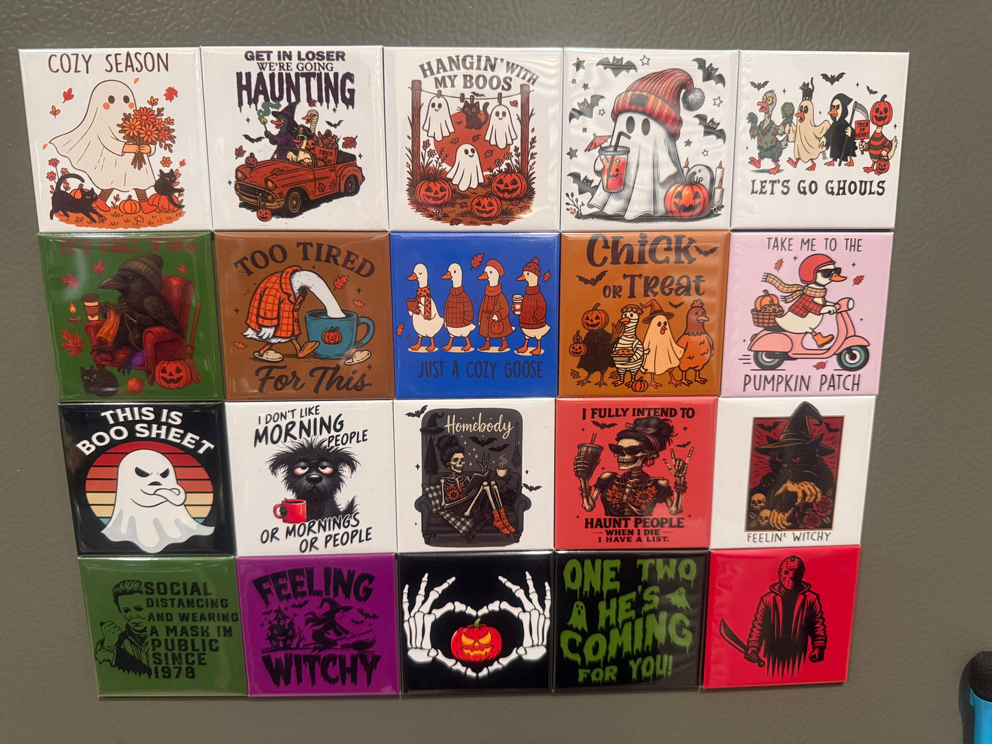 Halloween/Fall fridge magnets