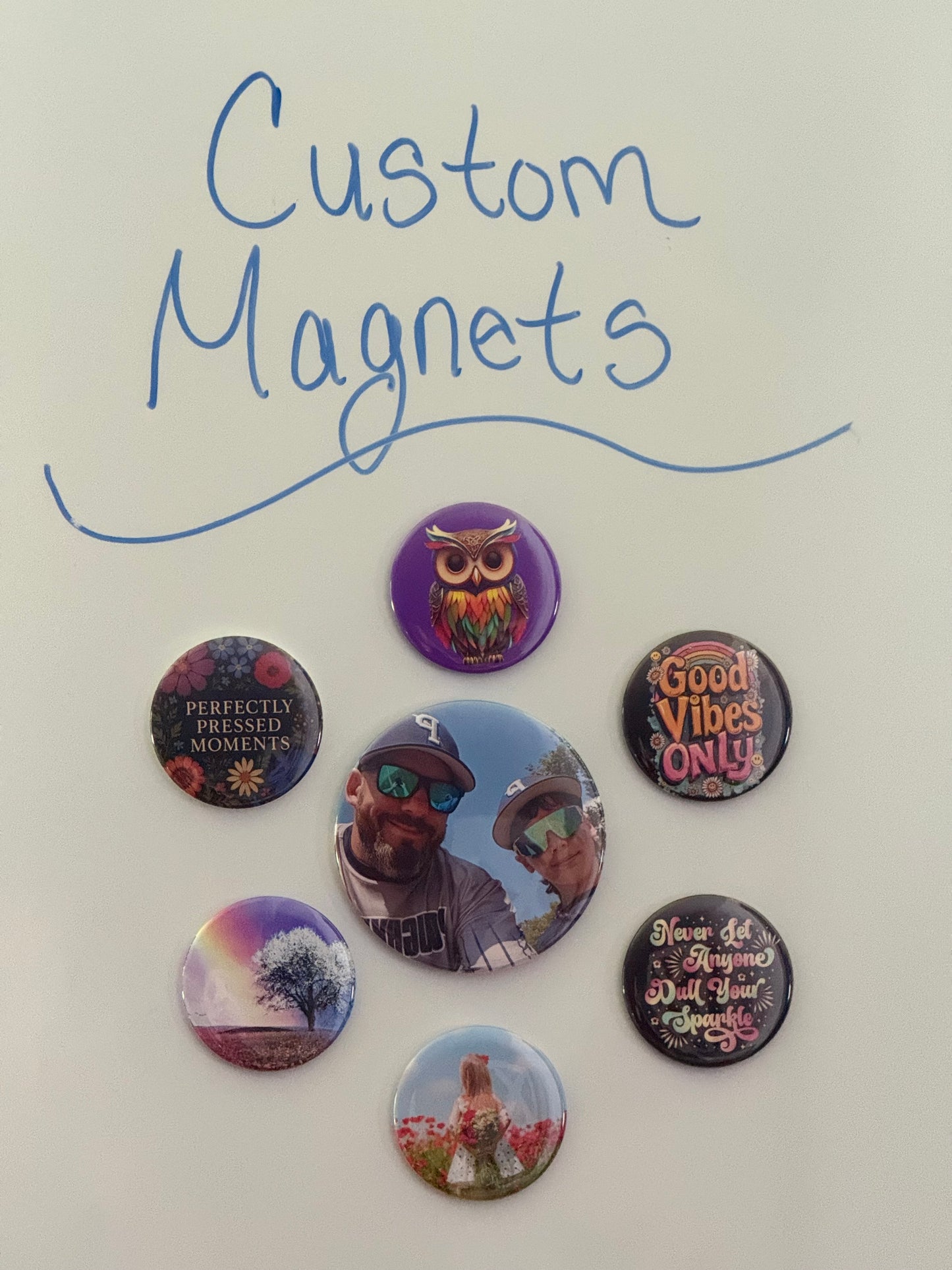 12 Custom 2.25” Photo Magnet – Personalized Gift, Fridge Keepsake, Event Favor