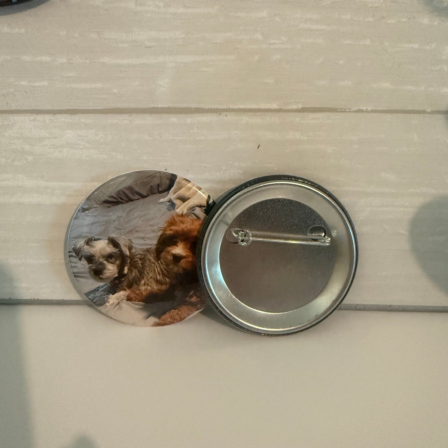 📌 Custom Photo Pins – Personalized 2.25” or 3.5” Buttons