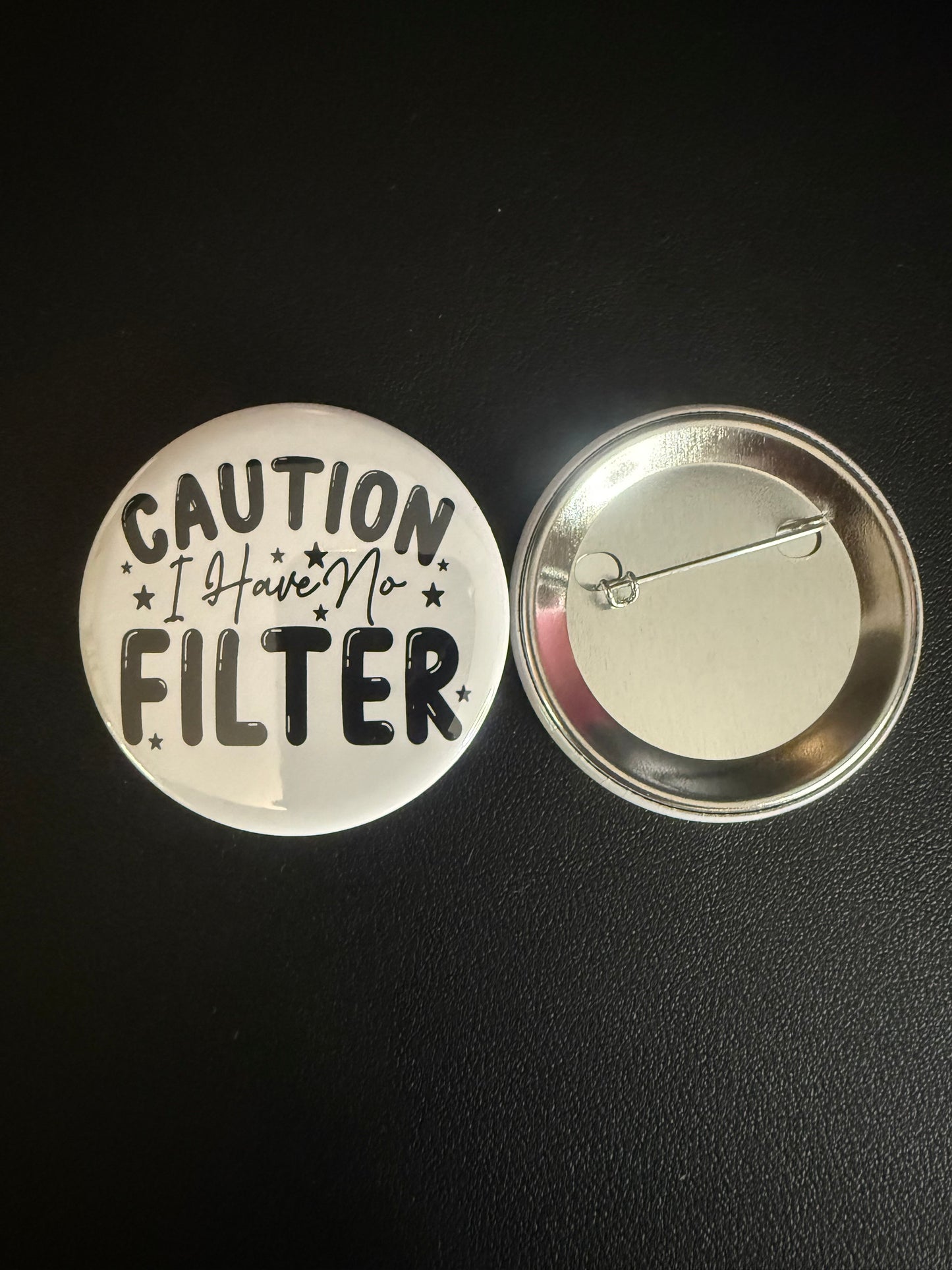 Caution I have no filter pin